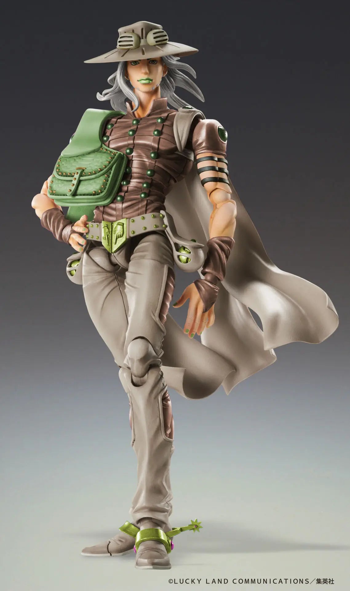 Original Medicos Super Action Statue JoJo's Bizarre Adventure Gyro Zeppeli Part.7 Steel Ball Run Third Action Figure Toys