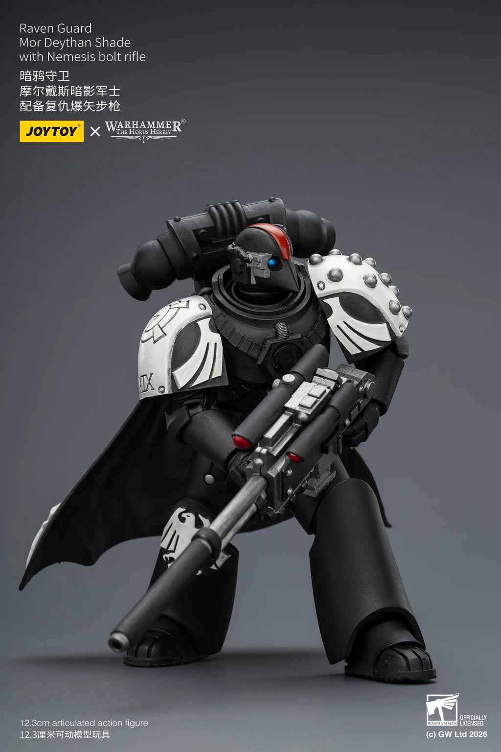 【Pre-sale】JOYTOY Warhammer 40K Raven Guard Dark Fury Mor Deythan Shade MK III Tactical Legionary 1/18 Anime Figure