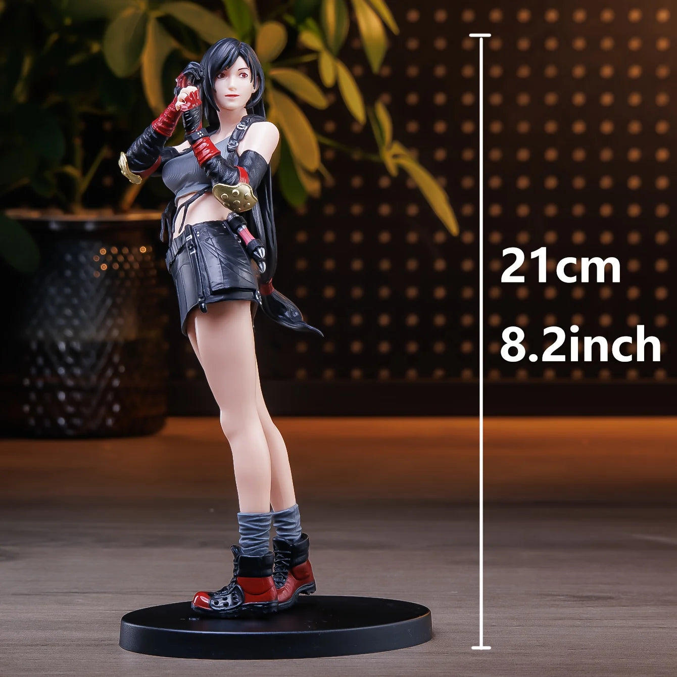 ff7 Tifa Tifa Female Fighter Anime Statue Figure Ornaments Small Gifts Room Decorations Christmas Gifts