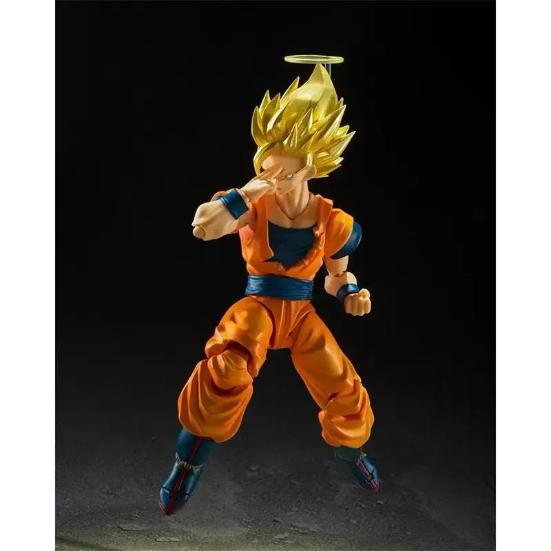 В наличност Оригинални фигурки BANDAI SHFiguarts Super Saiyan 2 Son Goku 2022 Ексклузивна колекция от аниме екшън фигурки Dragon Ball Z