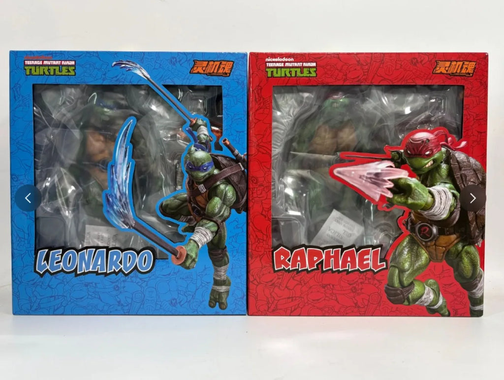 In Stock LING JIHUN Ninja Turtles Raphael Leonardo TMNT 1/12 Action Figures Toy Gift Collection 【Send within 24 hours】
