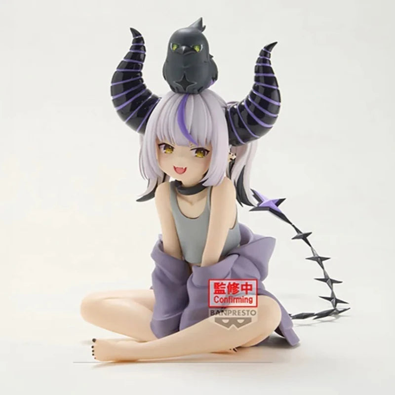 In Stock Original Bandai Banpresto Relax Time Hololive La+ Darknesss Kawaii Anime Loli Girls Figures Model Toys Decoration Gift
