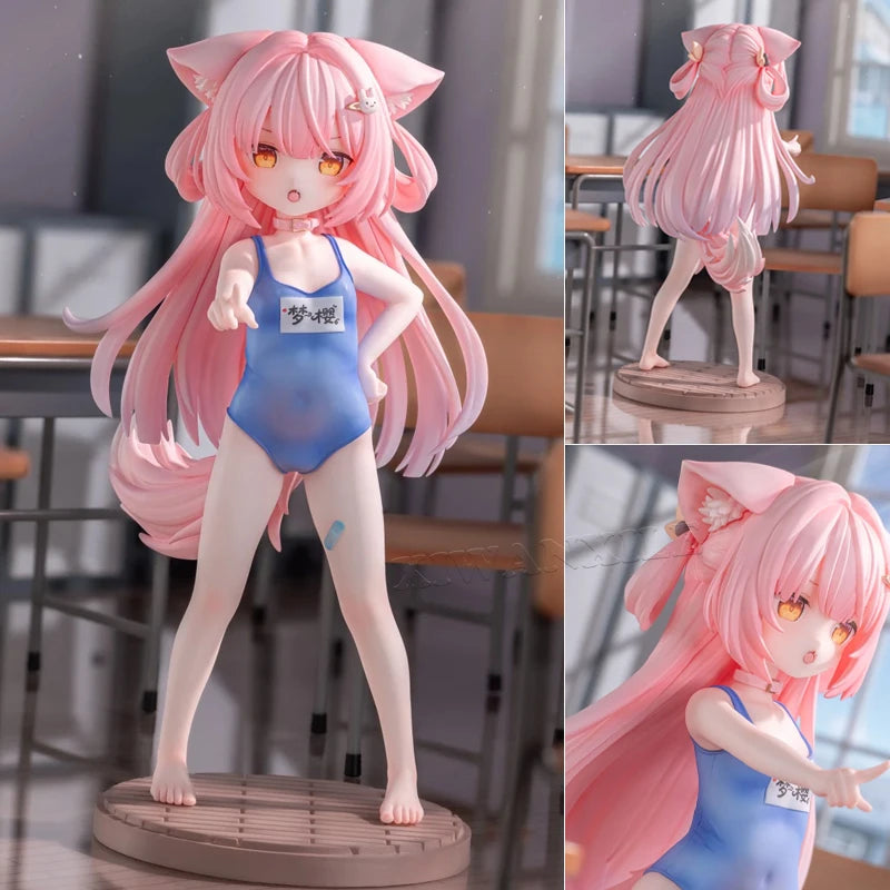 18cm Dream Sakura Changing Cloth Time Anime Girl Figure Original Character Mengying Action Figure Collection Model Doll Toy Gift