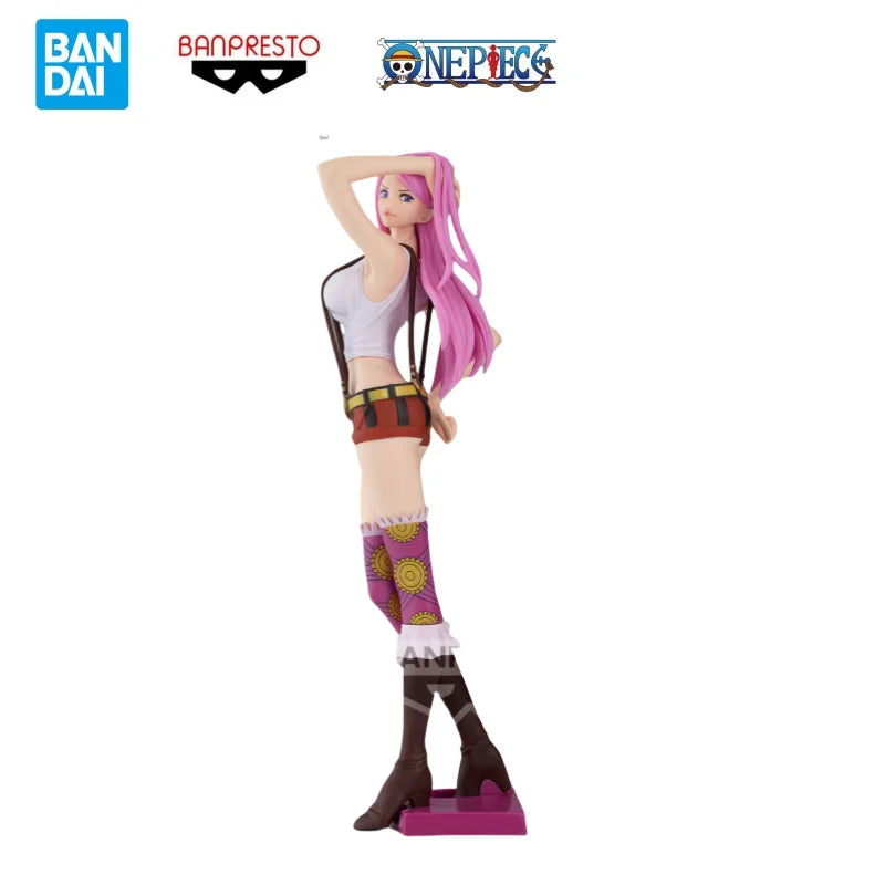 Puppe, brandneu, verpackt, auf Lager, Bandai, Originalverpackung, Original One Piece Glitter Glamours Jewelry Bonney, Anime-Charaktere, Garagen-Kit