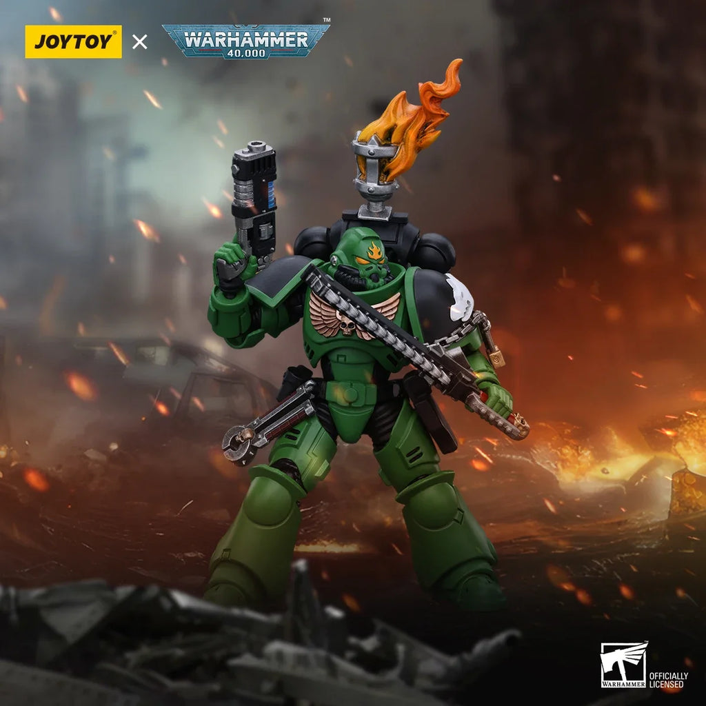 【MT】 JOYTOY 1/18 Action Figure Warhammer 40K Salamanders Intercessors Sergeant Tsek'gan Anime Figures Toys Model