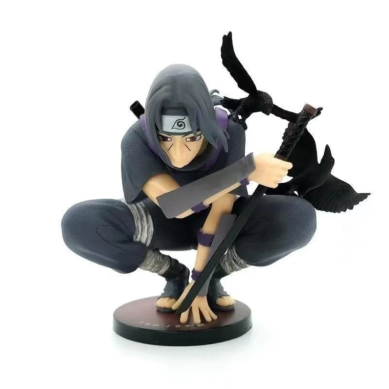 Anime Naruto Gk Uchiha Itachi Dark Department Hockende Krähe Illusion Actionfiguren Puppenmodell Dekoration Statue Spielzeug Geschenke