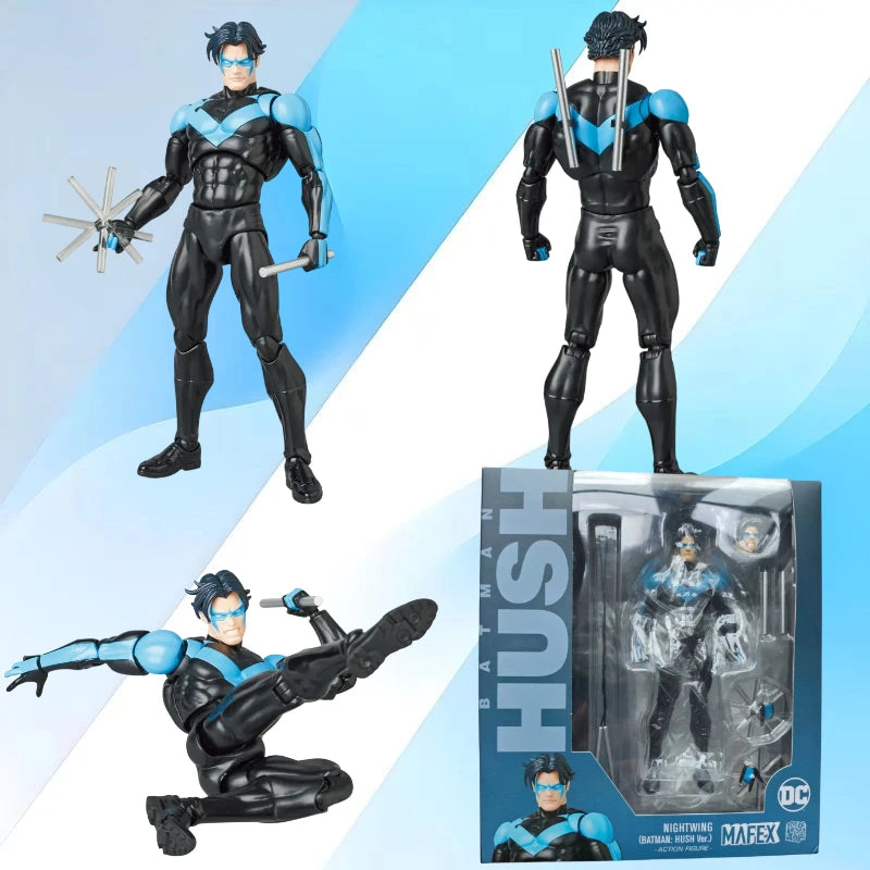 Original Medicom MAFEX 175 MAFEX NIGHTWING (BATMAN: HUSH Ver.) In Stock  Anime Collection Figures Model Toys