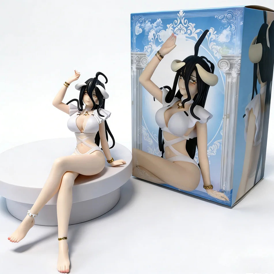 Overlord Albedo Bunny Girl Swimsuit PVC Anime Action Figures Model Collection Ornament Anime Cartoon Model Toy Gifts