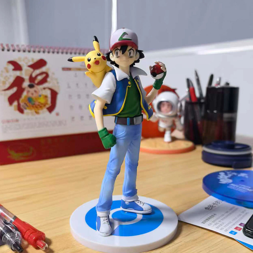 18cm 8cm Ash Ketchum Figure Misty Figrues Brock Figurine Pvc Gk Statue Anime Model Doll Collection Decoration Halloween Toys