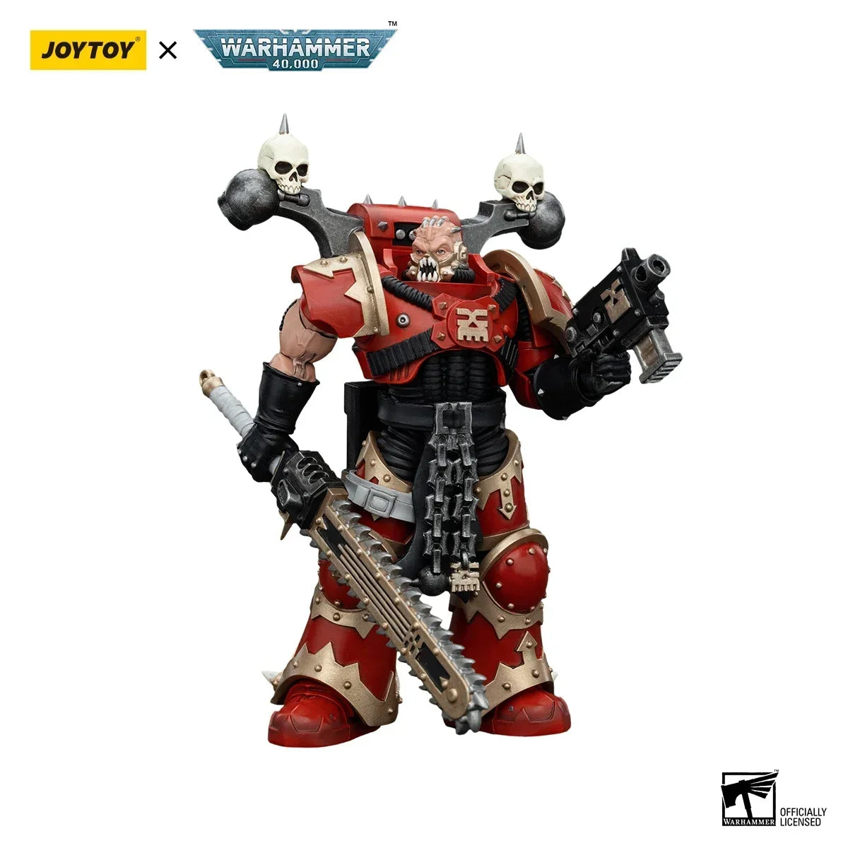 [In-Stock]JOYTOY Warhammer 40k Action Figures Anime World Eaters Khorne Berzerker Anime Figurine Joint Movable Collection Model