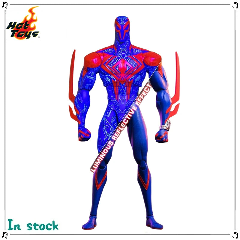 In Stock Original Hot Toys MMS711 SPIDER-MAN ACROSS SPIDER-VERSE PART ONE SPIDER-MAN 2099  Anime Figures Models Gifts Toys