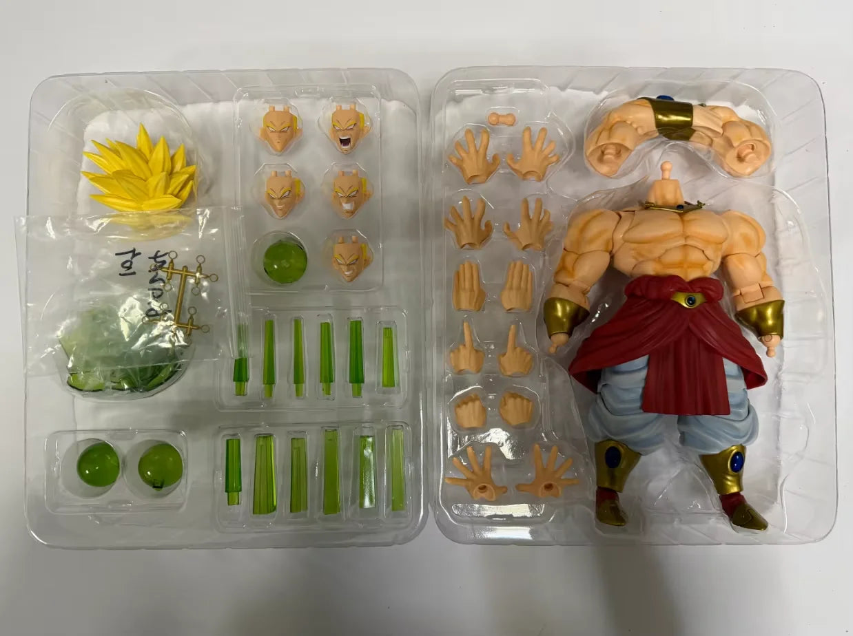 ZT Studio Figure Dragon Ball SSJ3 Broly Figurine SHF Large Special Effects Accessories Kit Action Figure Collectible Model Toy