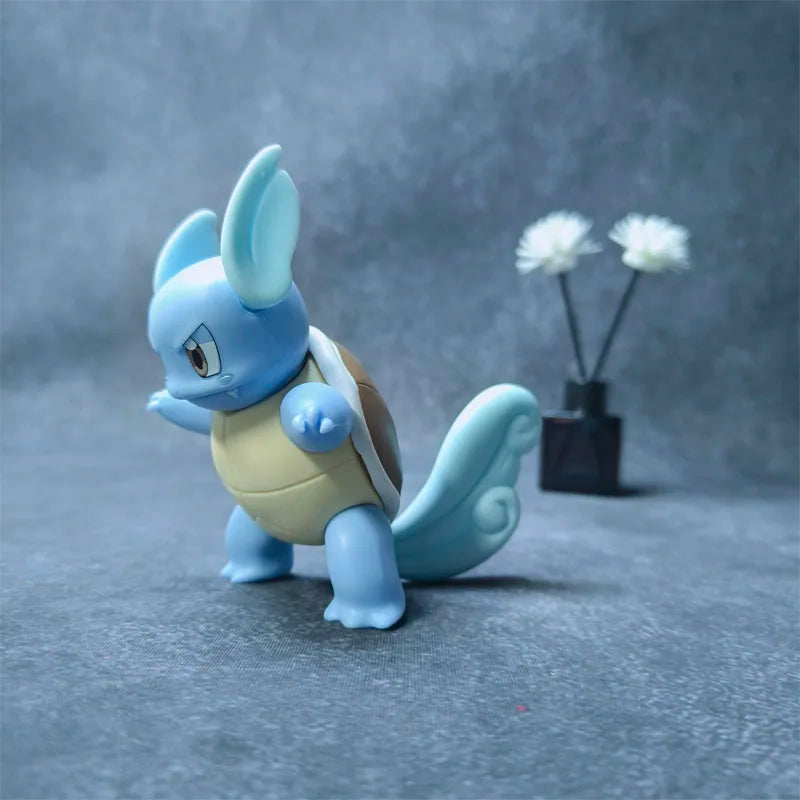 Cartoon Anime Pokemon Figure Cute Squirtle Wartortle Doll Action Figure Statue Model Toys Doll Decoraion Collectible Gift