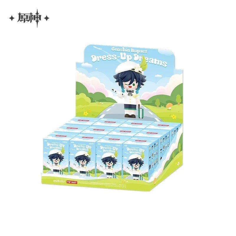 Tcv Popmart Genshin Impact Dress-Up Dreams Themed Chibi Series Blind Box  Q Mini Figure Toy Mystery Box Surrounding Walnut Wendy