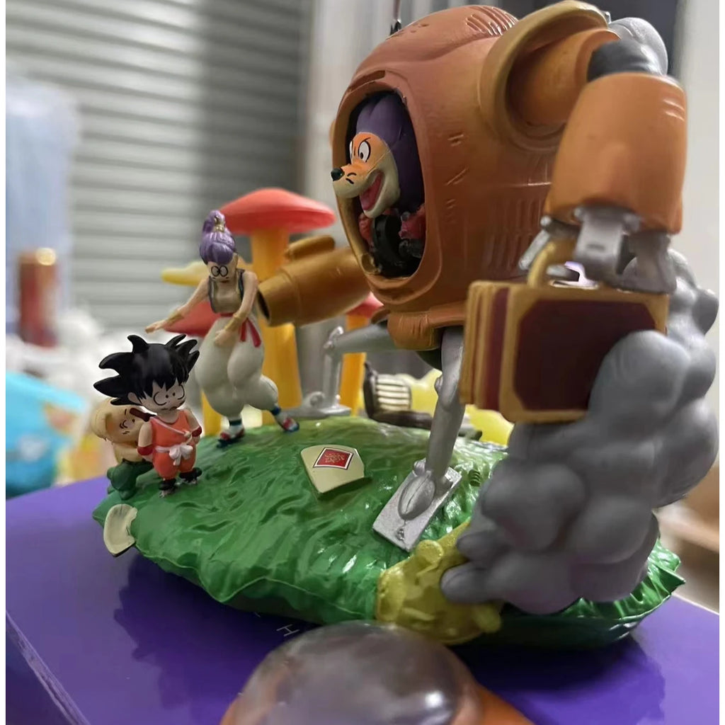 Anime Dragon Ball Shu Robot Vs Son Goku Figure Pvc Statue Action Figures Collectible Model Toys Gifts