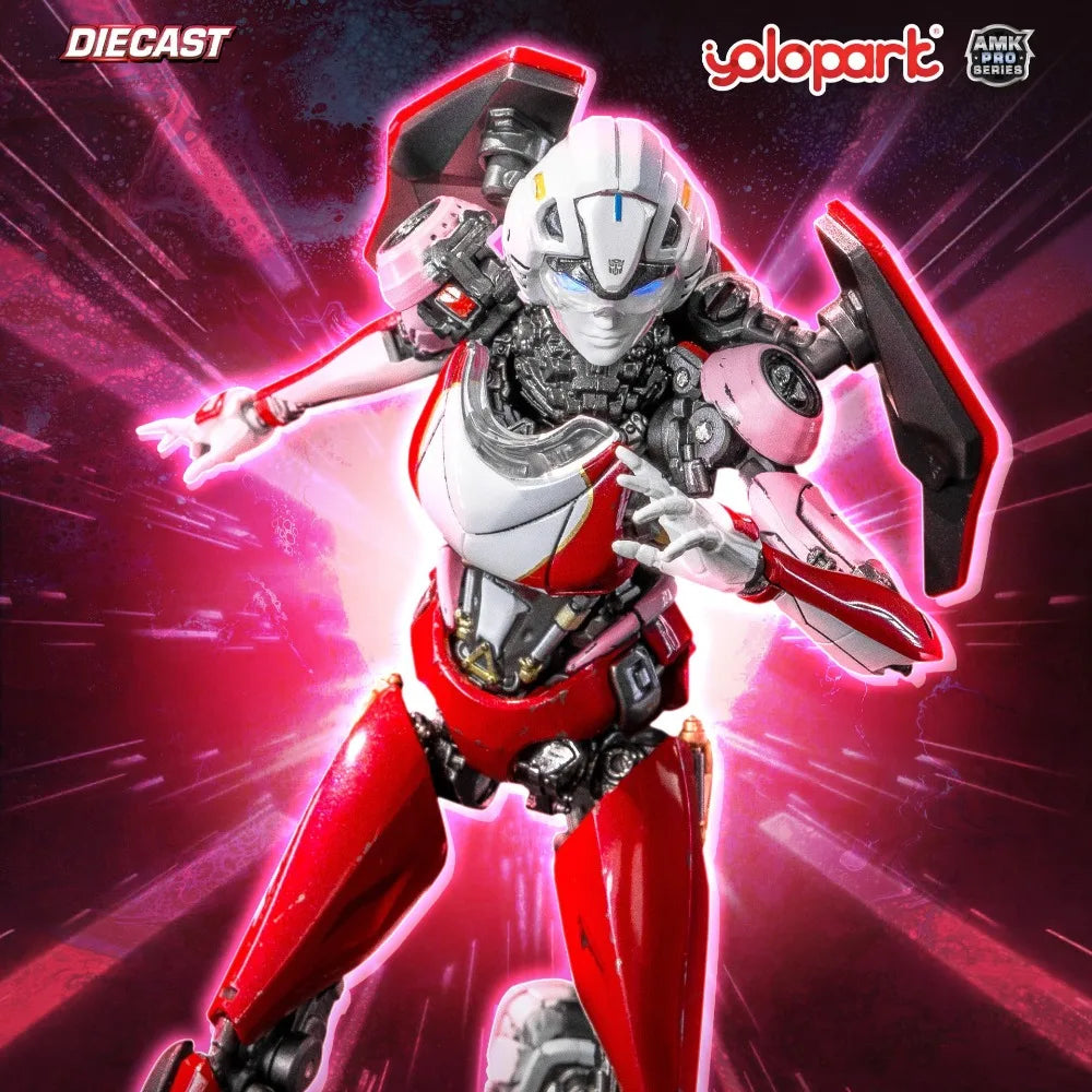 YOLOPARK AMK PRO Transformers Arcee Pre-Assembled Articulated Figure Movable Model Collection Toys Desktop Decor Surprise Gifts