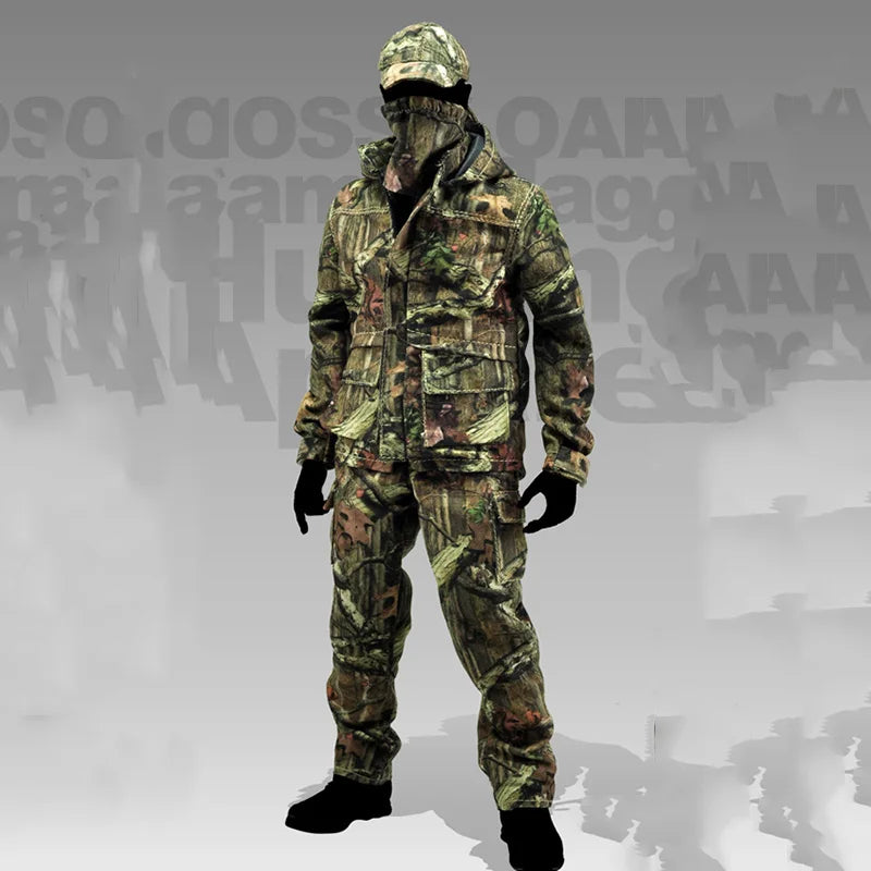 Mc Toys Mcm-005 1/6 Male Soldier Camouflage Jacket Pant Hat T-shirt Set Bionic Hunting MC Clothes Set Suit for 12" Action Figure