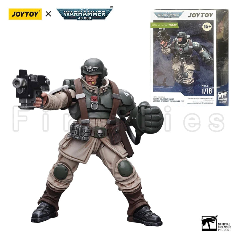 1/18 JOYTOY Action Figure (5PCS/SET) 40K Cadian Command Squad Anime Model Toy
