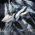 MOSHOU Mecha Break 1/64 UBP-R02T Falcon Full Metal Action Figures Transforming Mecha Model Toy With Base Desktop Decor Boy Gift