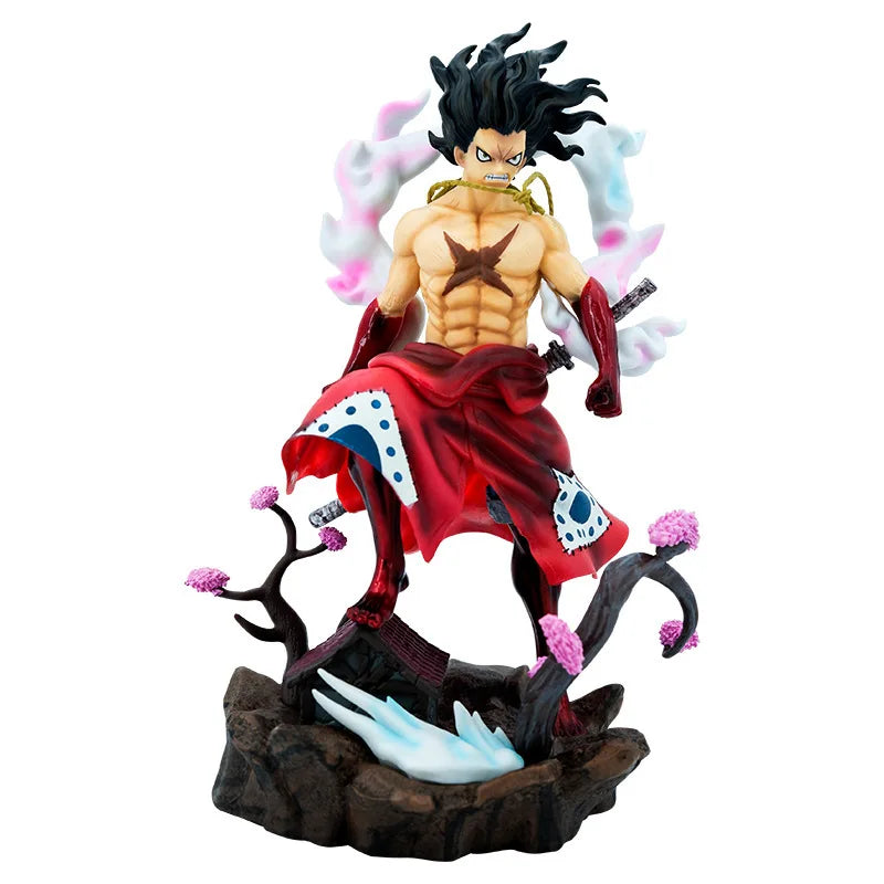 One Piece GK Anime Figur Modell Gear 4 Monkey D Luffy Actionfigur 24 cm Höhe Statue Sammlung Spielzeugpuppe Figma