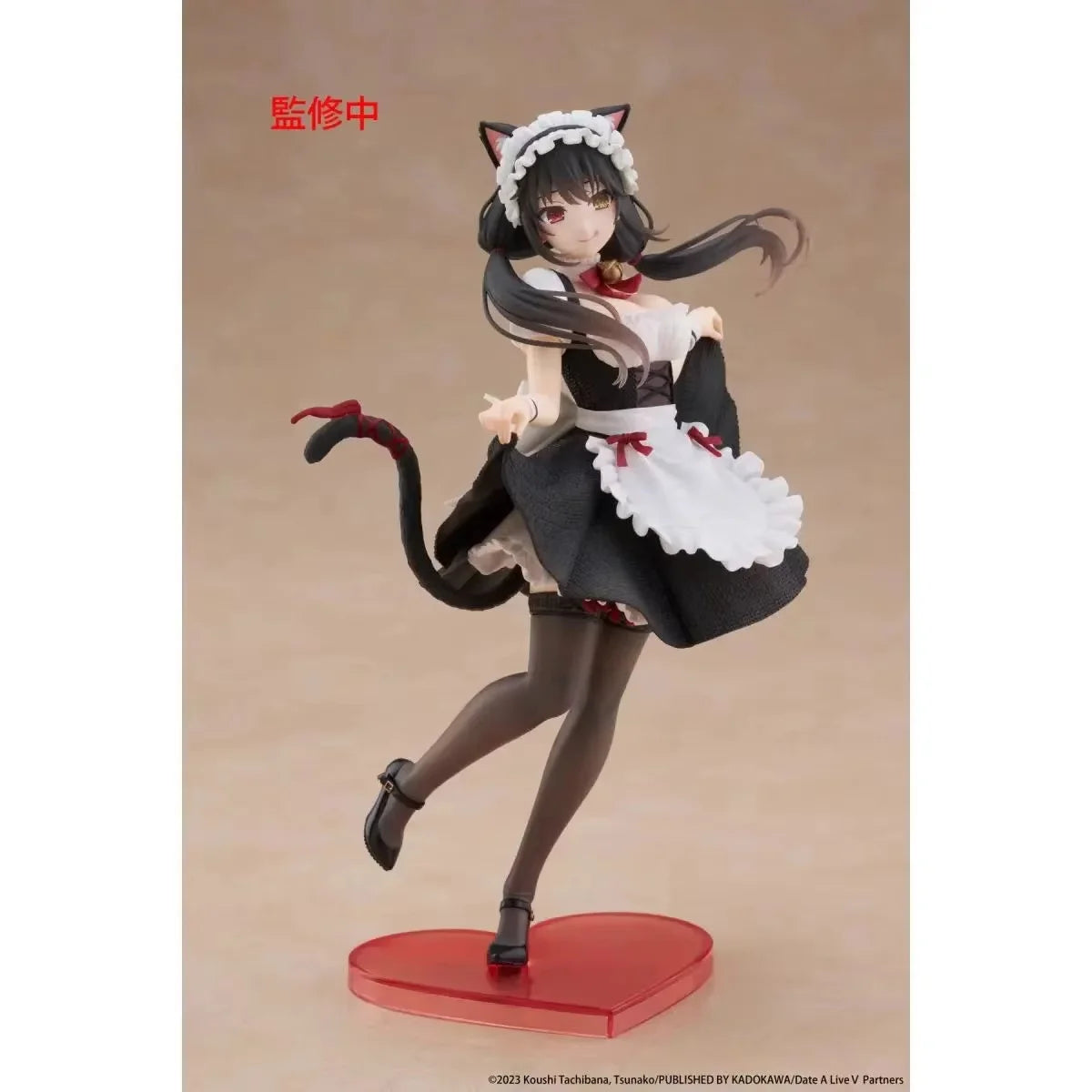 Original Taito Coreful Date A Live Kurumi Tokisaki Anime Crazy Three Cat Ear Maid Actionfigur Date Battle Scene Geburtstagsgeschenk