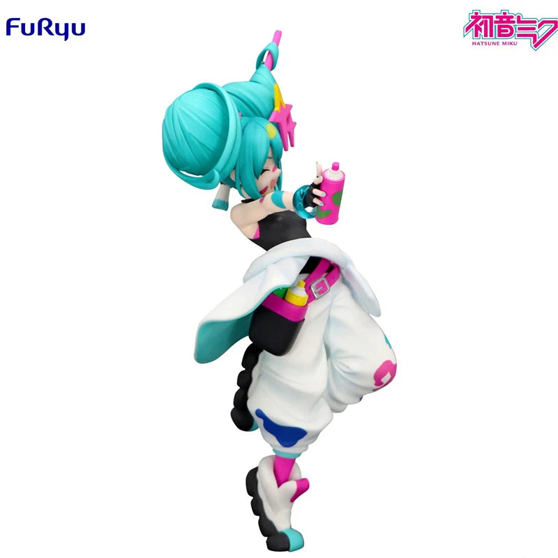 In Stock FuRyu Trio-Try-iT Hatsune Miku ~Painting Girl Ver.~ PVC 19CM Anime Action Figures Model Collection Toy