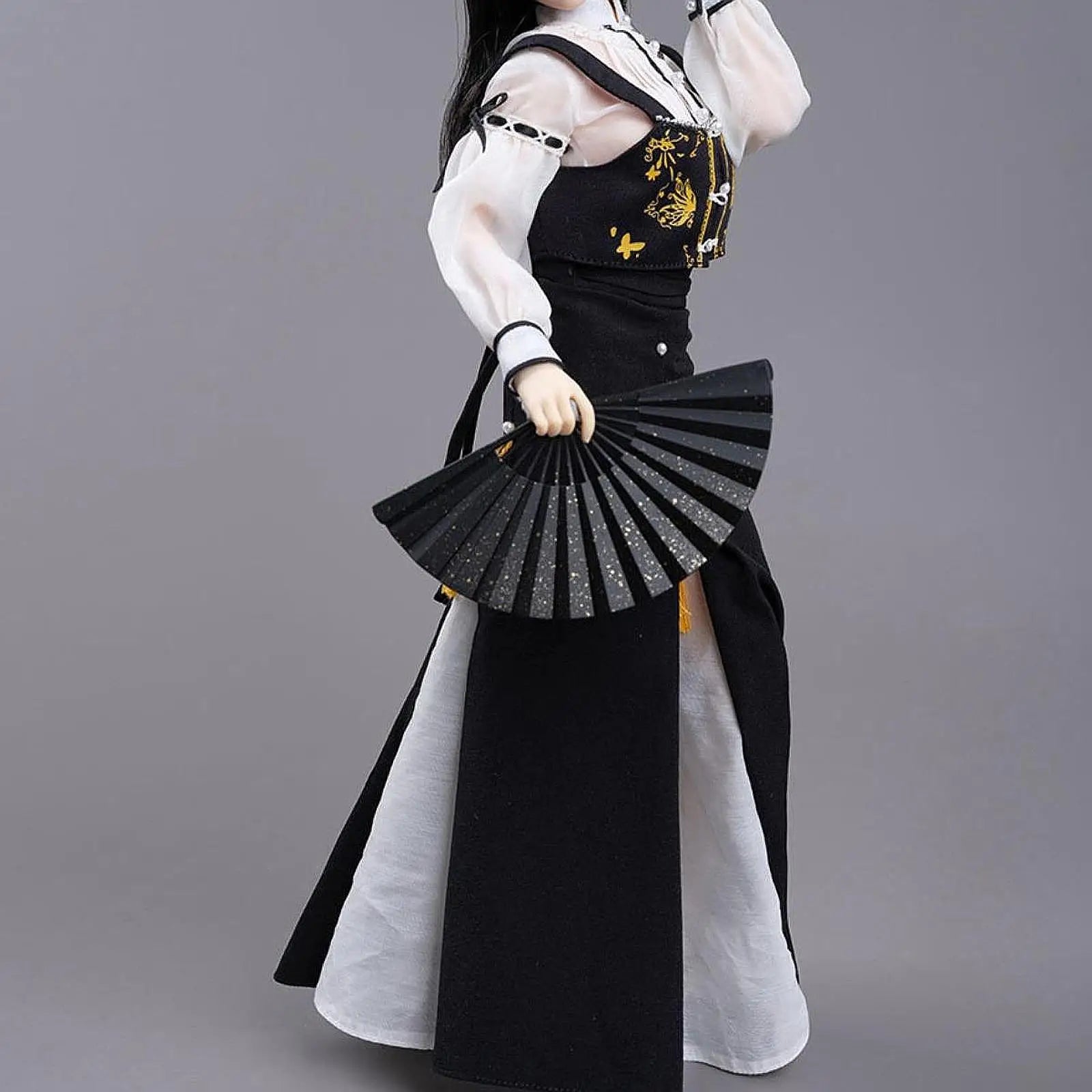 1/6 Top and Skirt Oufit Retro Outfit for 12 inch Female Figures Accessories