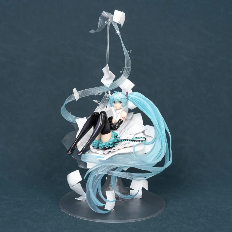 38cm Beautiful Girl Figure Hatsune Miku Cute Stargazer Anime Collectible Model Desktop Decorations Holiday Gifts Kids Toys gift