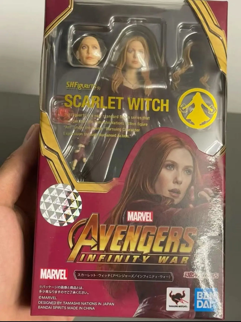 Bandai Shf Avengers 4 Avengers 4 Scarlet Witch Soul Limit Scarlet Figure Model