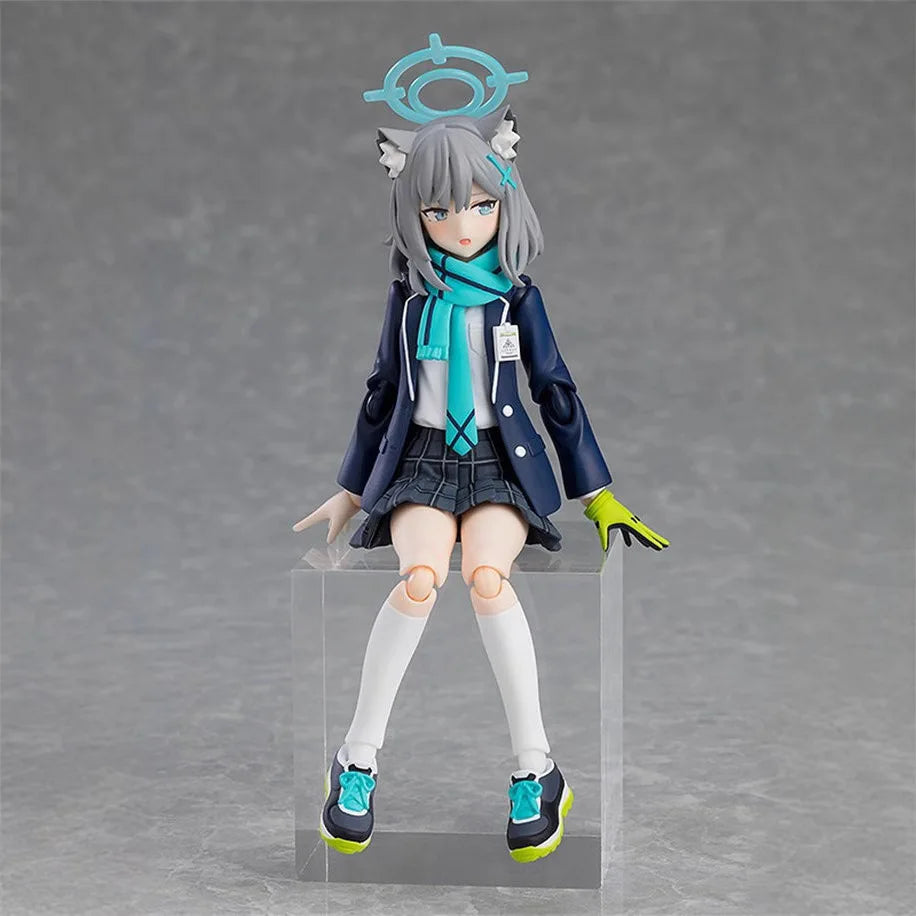 Anime Desert Wolf Girl Figure, School Tactical Articulated Model, Hand-Painted Collectible Box Set