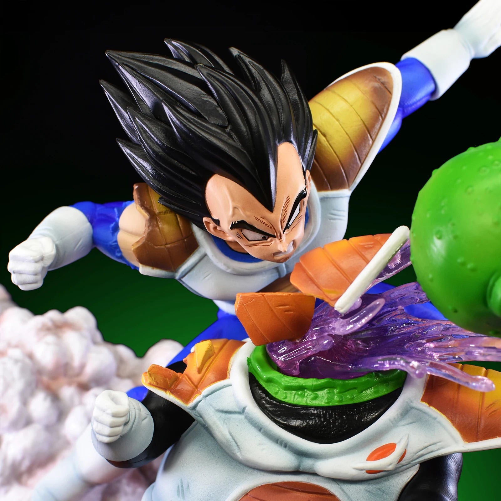 21cm/8.26in Anime Dragon Ball Z Vegeta vs Guldo Figure DBZ Ginyu Force Action Figure Statue Collection Model Toy Gift