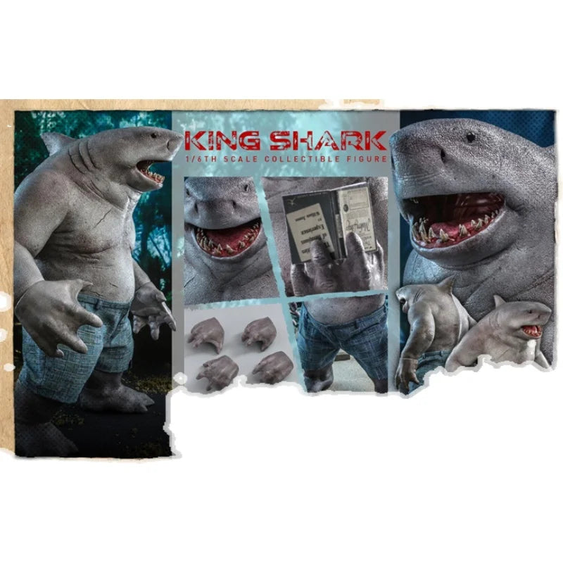 In Stock Hottoys PPS006 King Shark 1/6 Animation Action Figure Toy Gift Model Collection Hobby