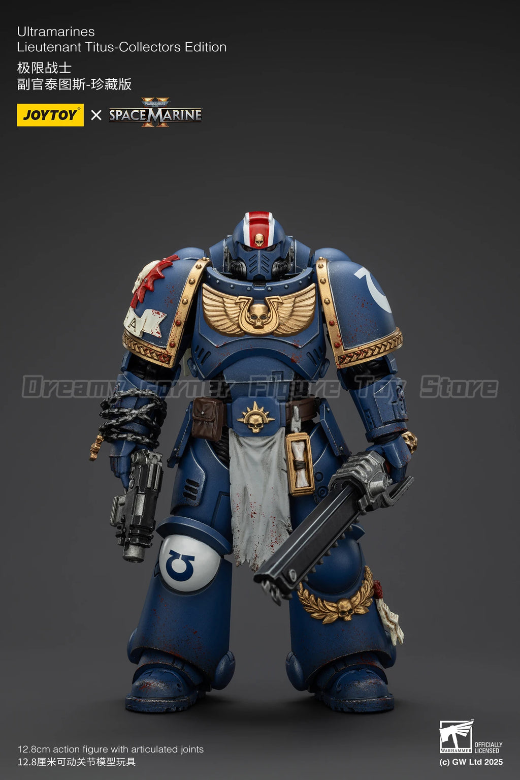 【In Stock】JOYTOY Warhammer 40K Ultramarines Titus Sergeant Gadriel Brother Chairon 3PCS Collectors Edition 1/18 Action Figures