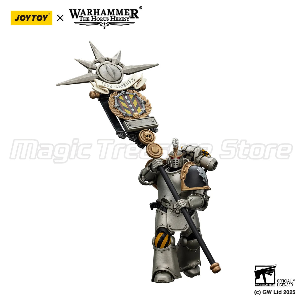 【MT】JOYTOY 1/18 Action Figure Warhammer 40K Iron Warriors Command Squad Choosen with Legion Standard Model Toys