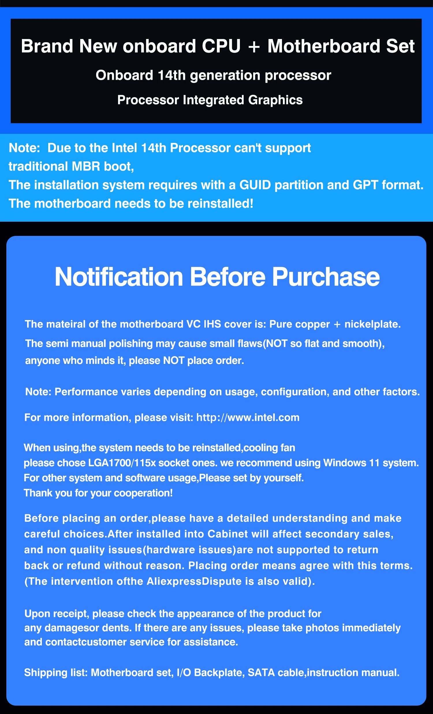 ERYING DIY Gaming PC Computer Motherboard CPU Combo Interposer Kit i7 14650HX 16C24T DDR4 RAM SSD NVME M2 Desktop Placa mae