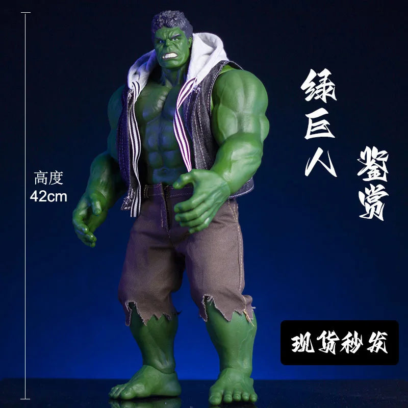 The Avengers 42cm Hulk Action Figures Anime Characters Desktop Ornaments Large Hulk Doll Model Boy Collection Toys Desk Gifts