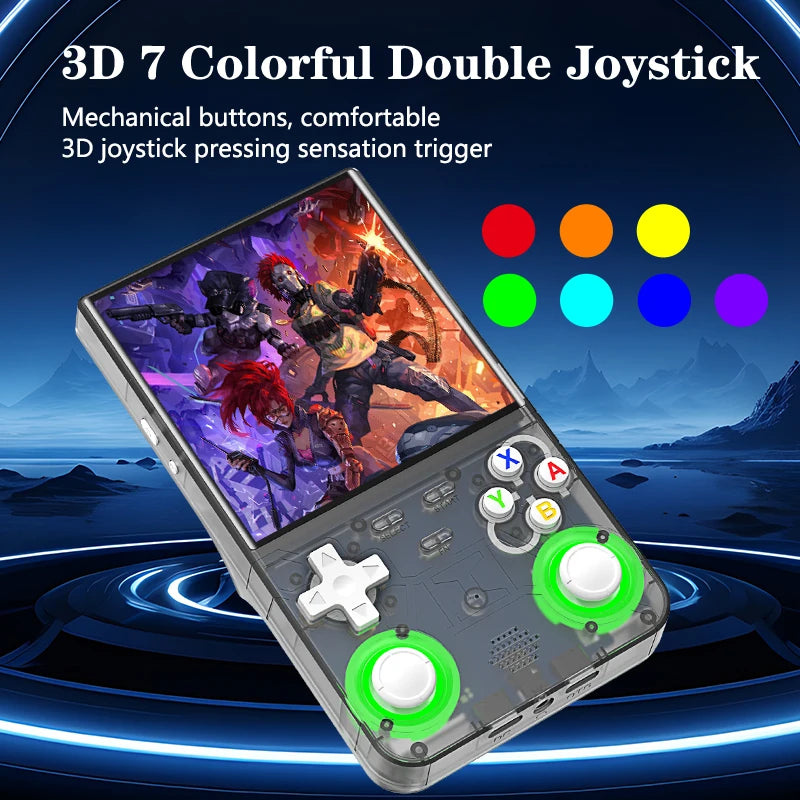 Retro R36 Ultra Handheld Video Game Console 4.0 Inch IPS Screen 128GB Preloaded Games Portable Pocket Player with Linux System