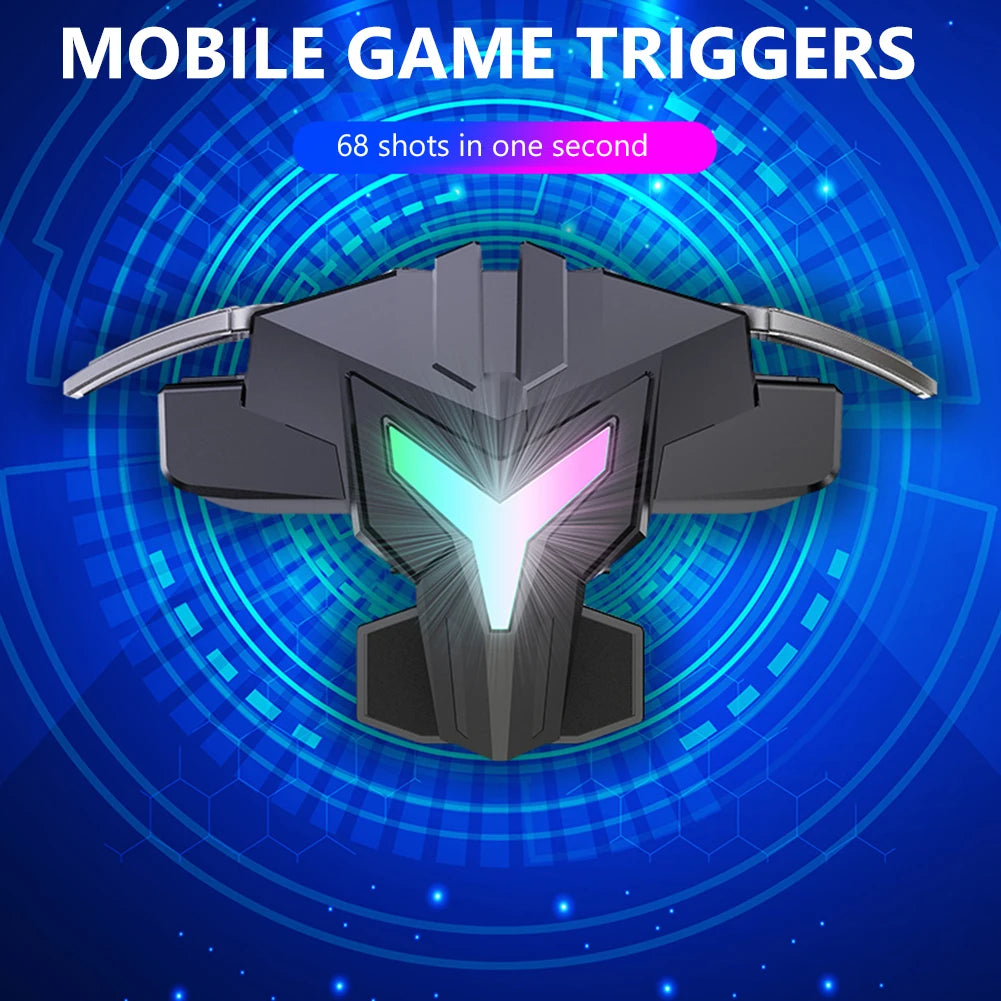 1/2 stücke RGB A1 Mobile Gaming Trigger Professionelle 4 Finger Game Controller Gaming Ziel Schießen Trigger Joystick für Handy