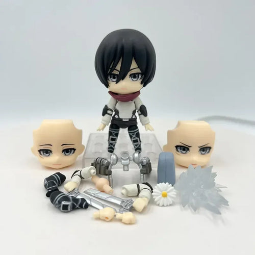 #2001 Mikasa Ackerman Attack on Titan Anime Figure Hange Zoe Shingeki no Kyojin Action Figure Erwin Smith Figure Model Doll Toys