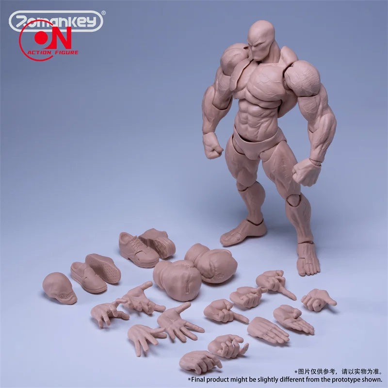 Romankey X COWL UMS003 1/12 Big Guy Super Flexible Joint Body Strong Muscle Male Soldier Action Figure Body for Collection