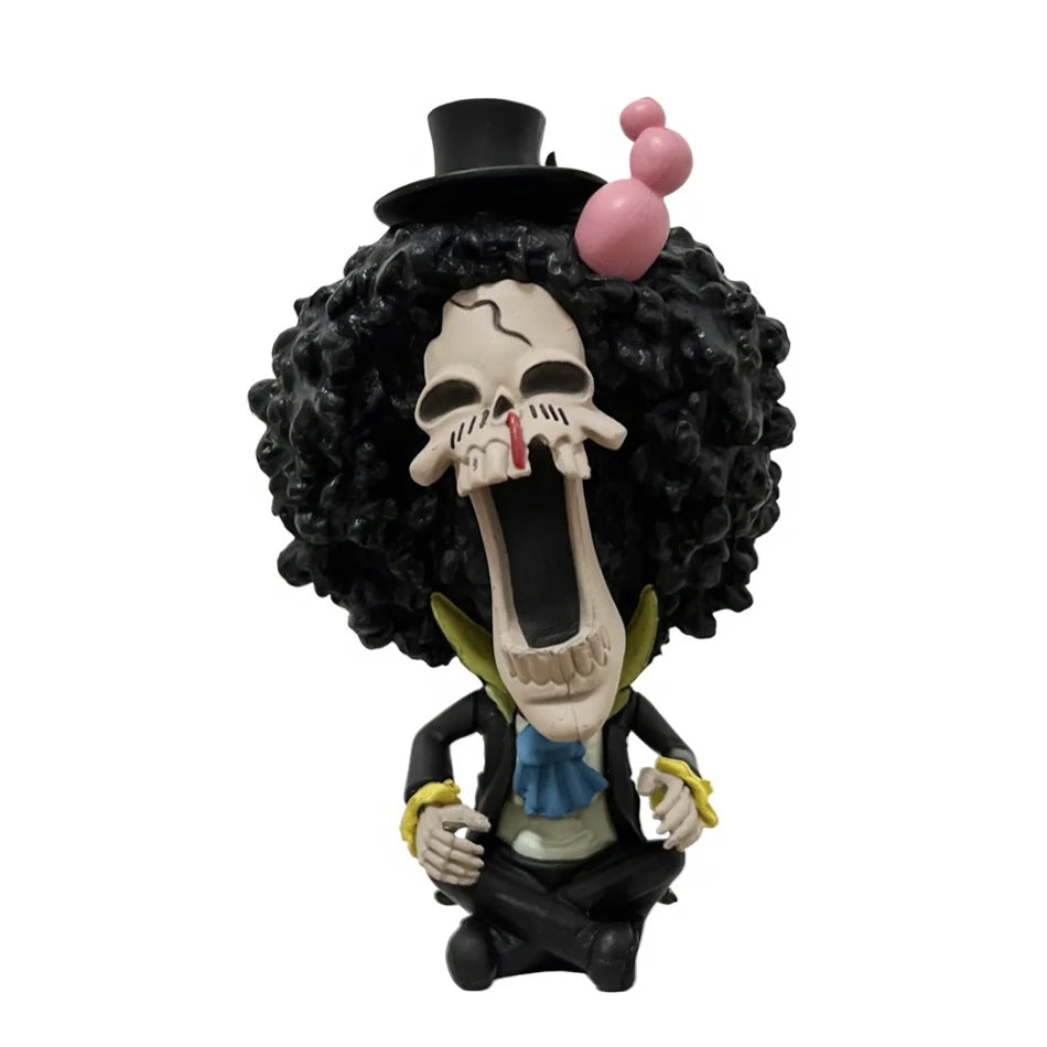 Anime One Piece Sitting Posture Luffy Suo Long Shan Zhi Character Figurine PVC Model Ornament Anime Peripheral Toys Gift