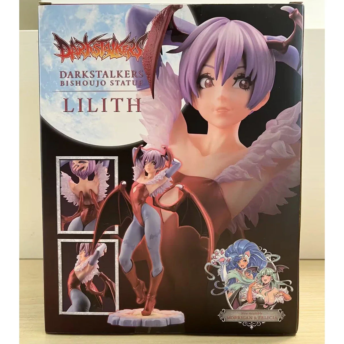 In Stock Darkstalkers Morrigan Aensland Lilith Felicia Anime Action Figure Kid Toys Model Toy Birthday Christmas Gift Custom