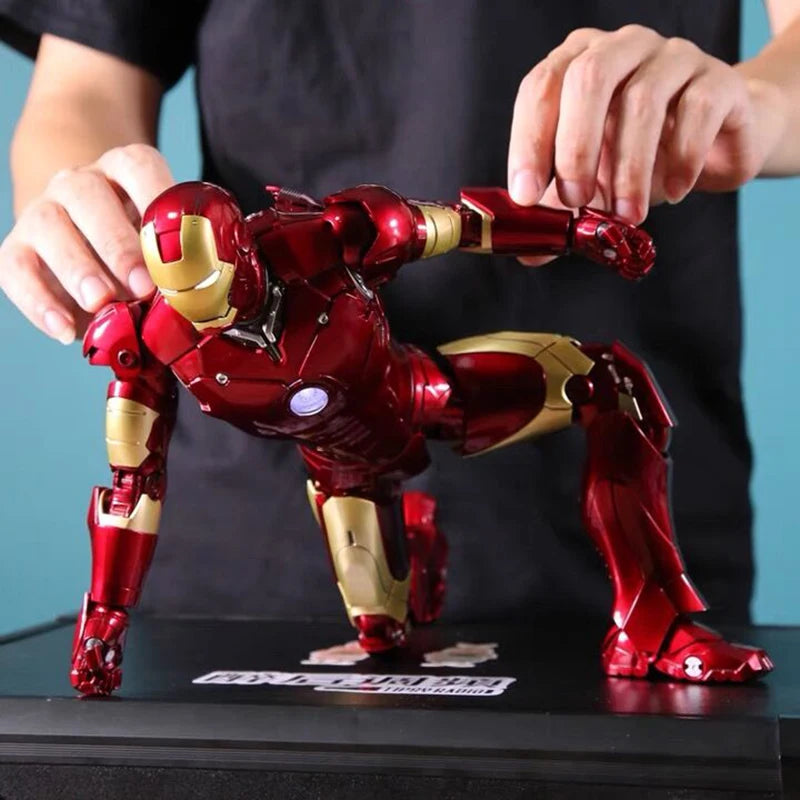 Zd 1/5 Iron Man 36cm Mk3 Original Legends 10th Anniversary Collection Tony Stark Modell Actionfigur Kinderspielzeug Geschenke