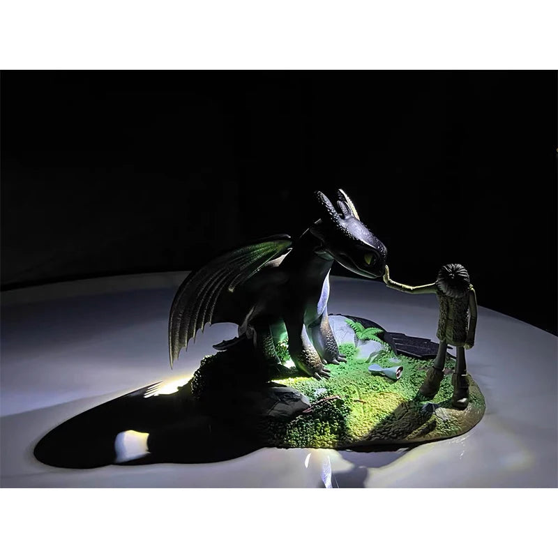 Toothless figure Trendy Toy Cartoon Kawaii Beast Kingdom Dragon Taming Master Toothless Boy Movie Accessories Trendy Toy Gift