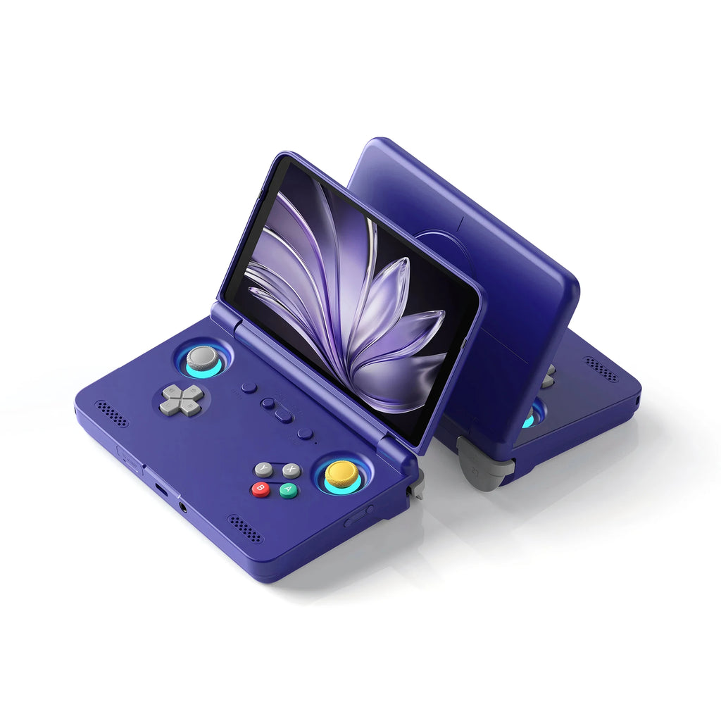 AMPOWN Retroid Pocket Flip2 Tragbarer Retro-Videospiel-Player 5,5'' AMOLED Android Handheld-Spiel-Player Spelcomputer mit Spielen