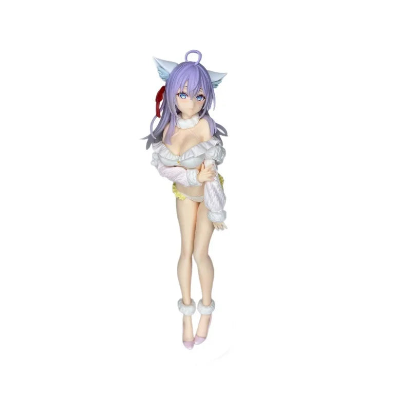 Alisa White Fox Gk Anime Figure 25 Cm Pvc Painted Finished Collectible Toy Desktop Decoration For Adult Anime Collectors