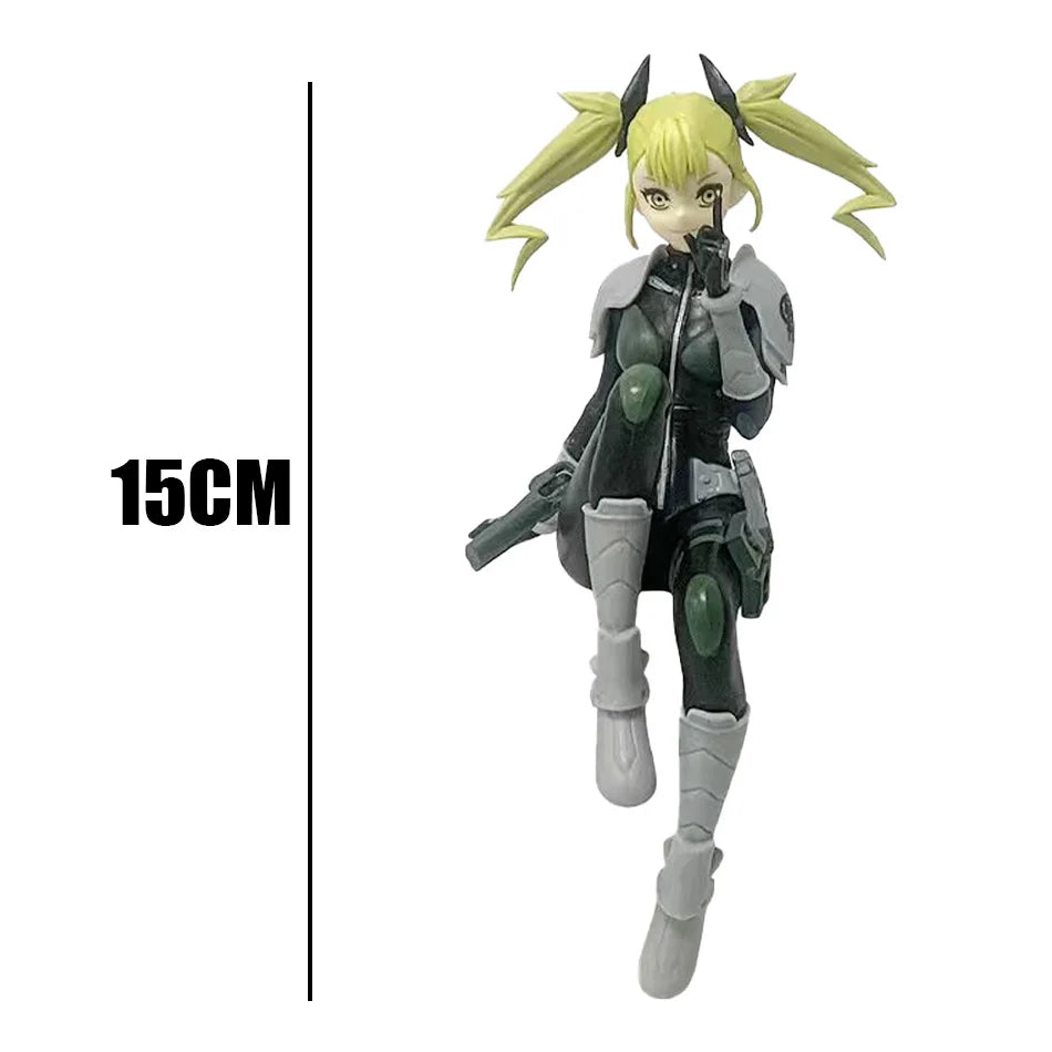 In Stock 1-4PCS Amine Kaiju No. 8 Figure Kafka Hibino Mina Ashiro Skeleton Creative PVC Model Toys Kids Action Statue Doll Gift