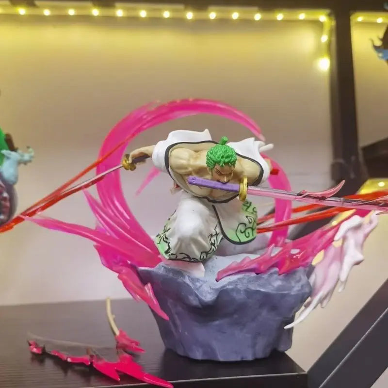 25 cm One Piece Anime Figur Al Purgatory Ghost Chopping Roronoa Zoro Vs Killer PVC Action Figur Sammlung Modell Spielzeug Geschenk