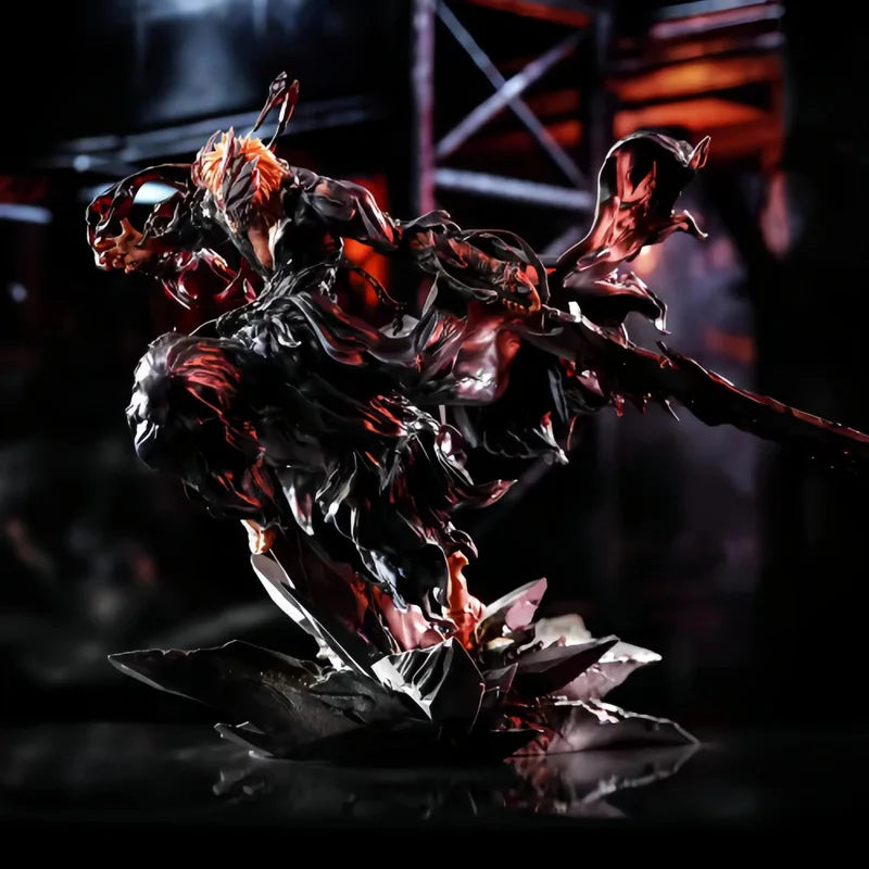 New Sell Well Animation Bleach Kurosaki Ichigo Luminous Gk Doll Hand-Made Model Trend Figure Desktop Ornaments Toy Gift