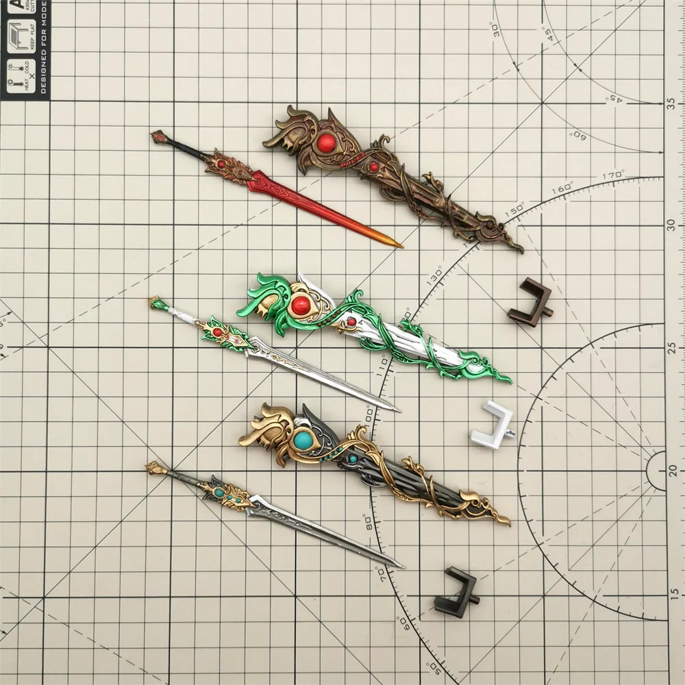 【No Figure】1/12 Scale Female Resin Unpainted Conversion Parts Ancient - Style Long Sword Fit Kotobukiya Model For Collection